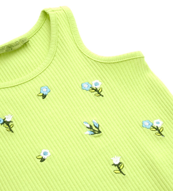 Growing up baby girl tank top in rib – Image 5