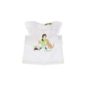 Growing up baby girl tank top with ruffles
