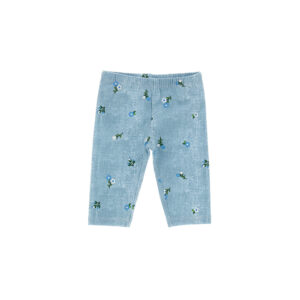 Growing up baby girl leggings with flowers