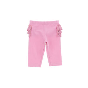 Growing up baby girl leggings with ruffles