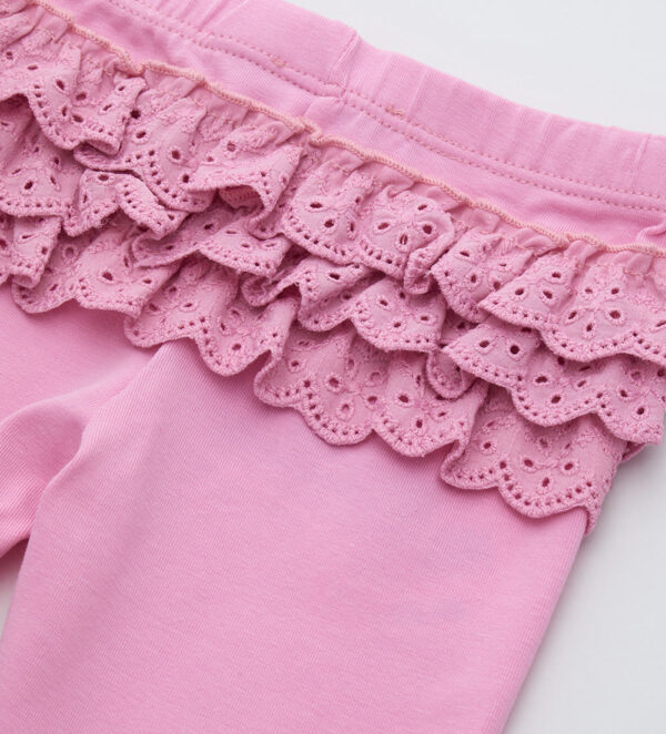 Growing up baby girl leggings with ruffles – Image 3