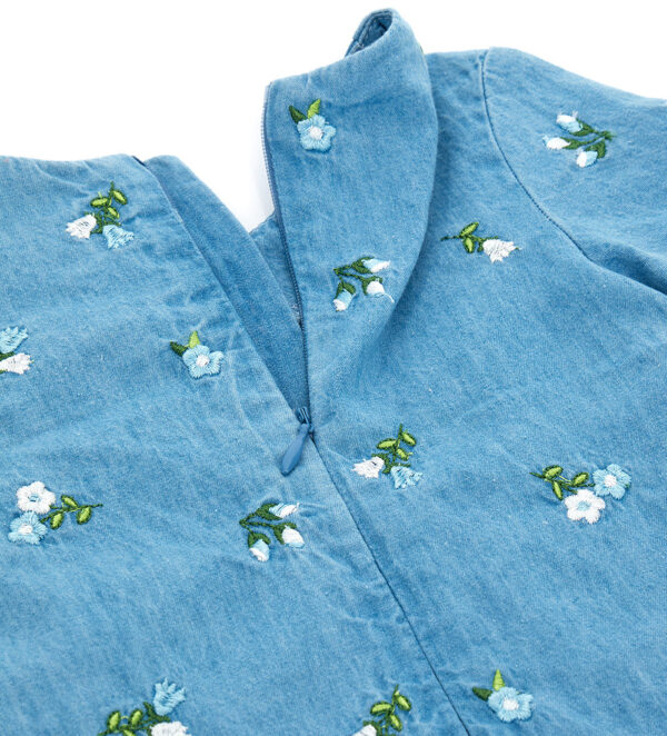 Growing up baby girl light denim dress – Image 6