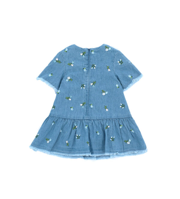 Growing up baby girl light denim dress – Image 5