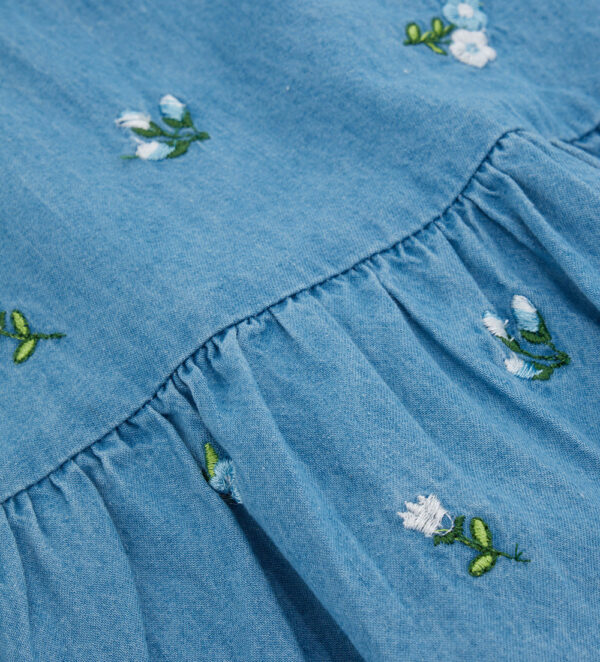 Growing up baby girl light denim dress – Image 3
