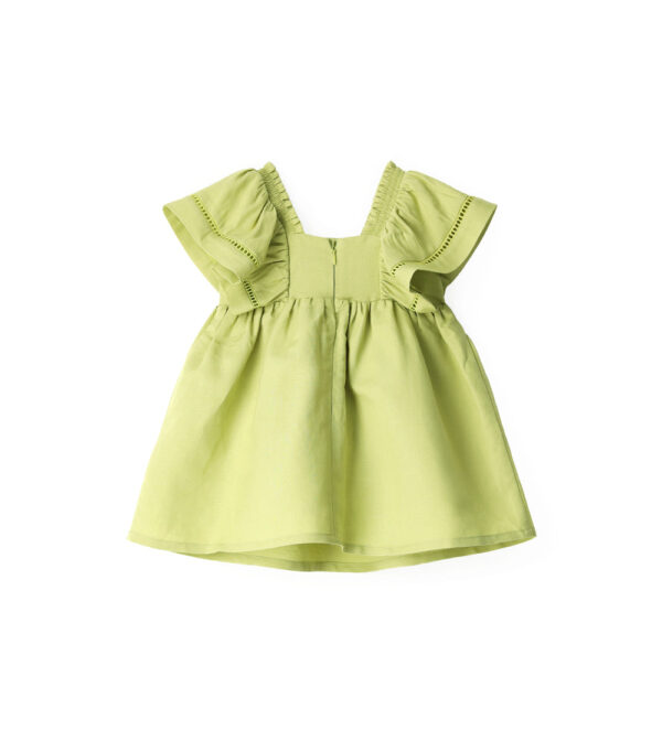 Growing up baby girl dress in linen blend – Image 12