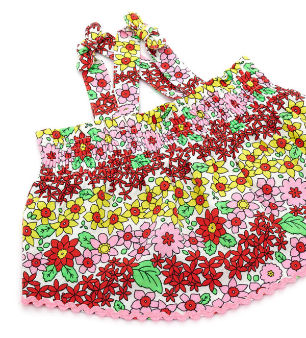California mood baby girl tank top with print – Image 2
