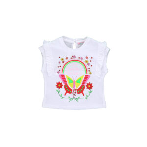 California mood baby girl t-shirt with ruffles 1