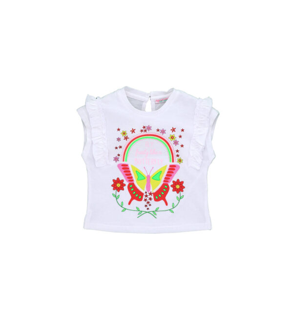 California mood baby girl t-shirt with ruffles 1
