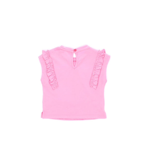 California mood baby girl t-shirt with ruffles 1 – Image 6