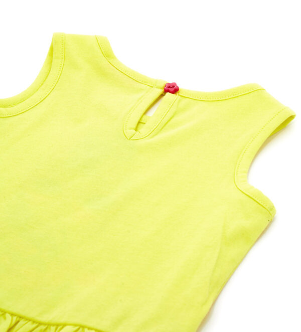 California mood baby girl tank top with ruffles – Image 5