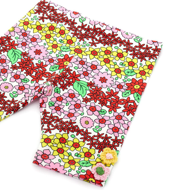 California mood baby girl leggings with flowers – Image 3