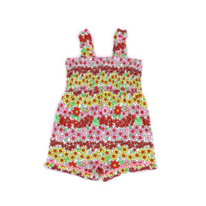 California mood baby girl short overalls