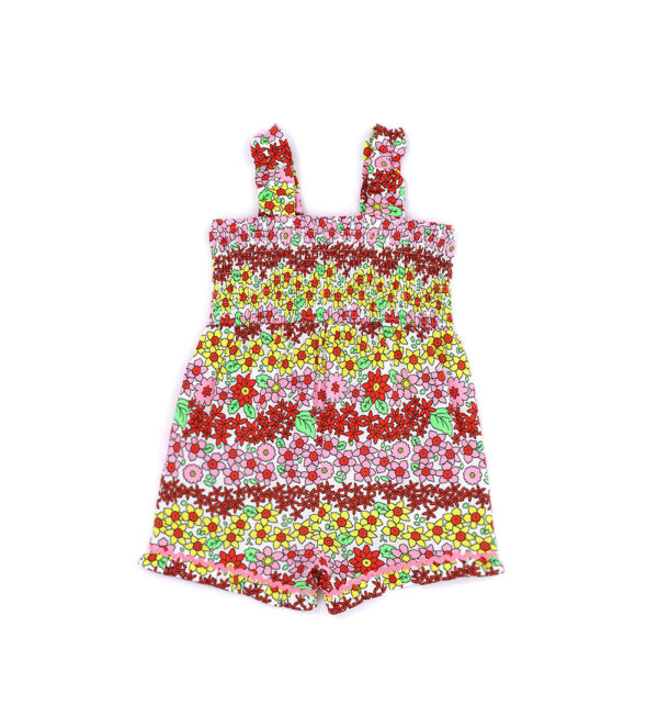 California mood baby girl short overalls