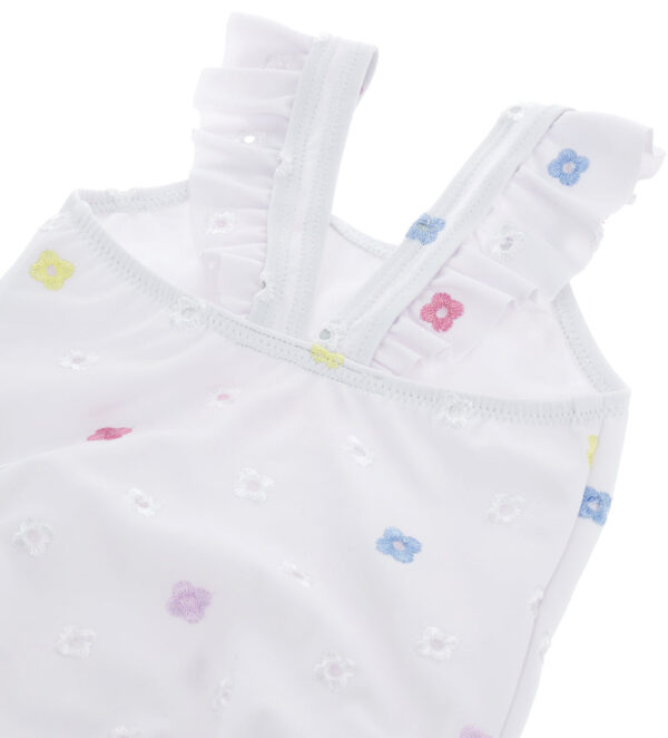Beachwear baby girl one-piece swimsuit with volant 1 – Image 2