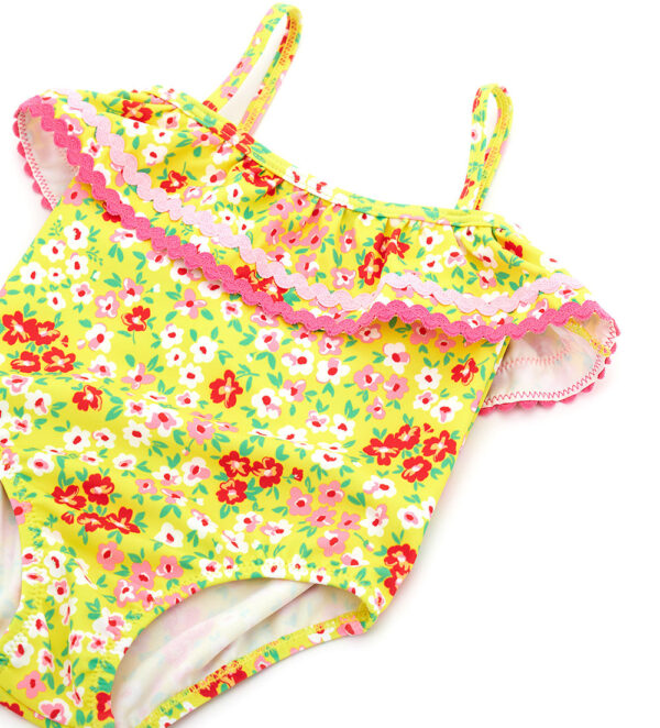 Beachwear baby girl one-piece swimsuit with volant 2 – Image 5