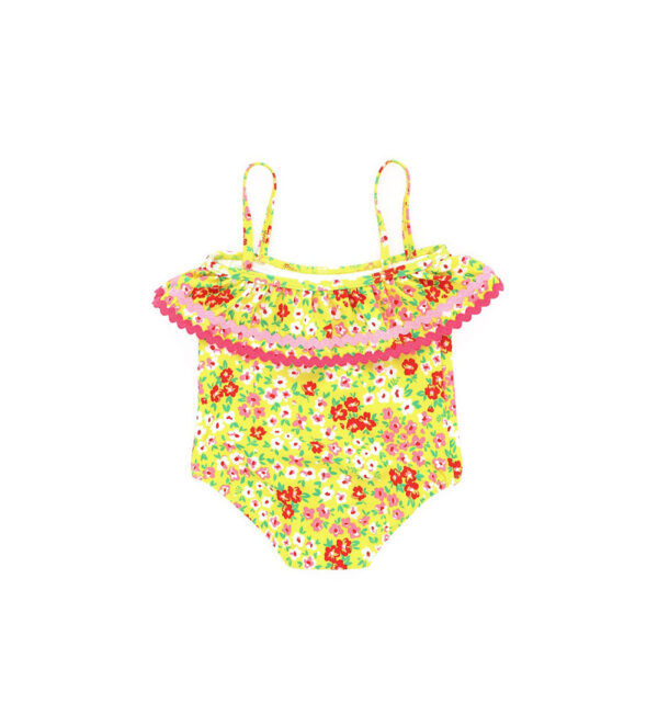 Beachwear baby girl one-piece swimsuit with volant 2 – Image 6