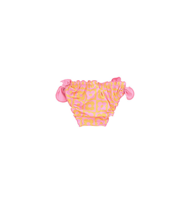 Beachwear baby girl beach briefs with bows – Image 3