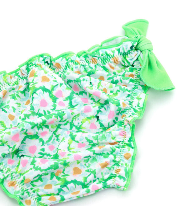 Beachwear baby girl beach briefs with bows – Image 8
