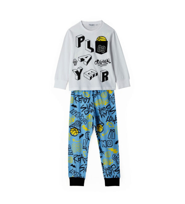 Good night boy long cotton pajamas 3 – Image 4