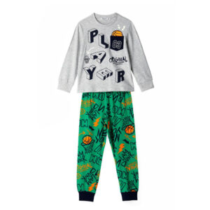 Good night boy long cotton pajamas 3