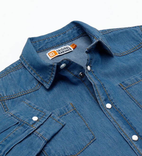 The worker boy denim shirt – Image 2