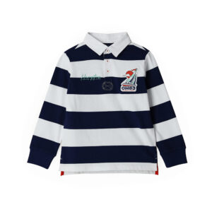 Ocean side boy polo shirt with embroidery