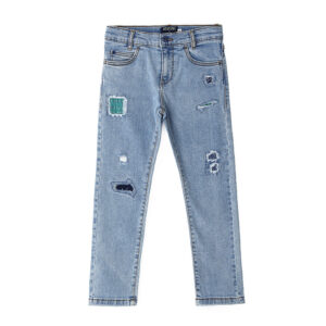 Ocean side boy jeans with patches