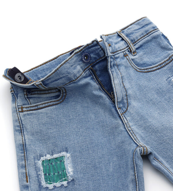 Ocean side boy jeans with patches – Image 3