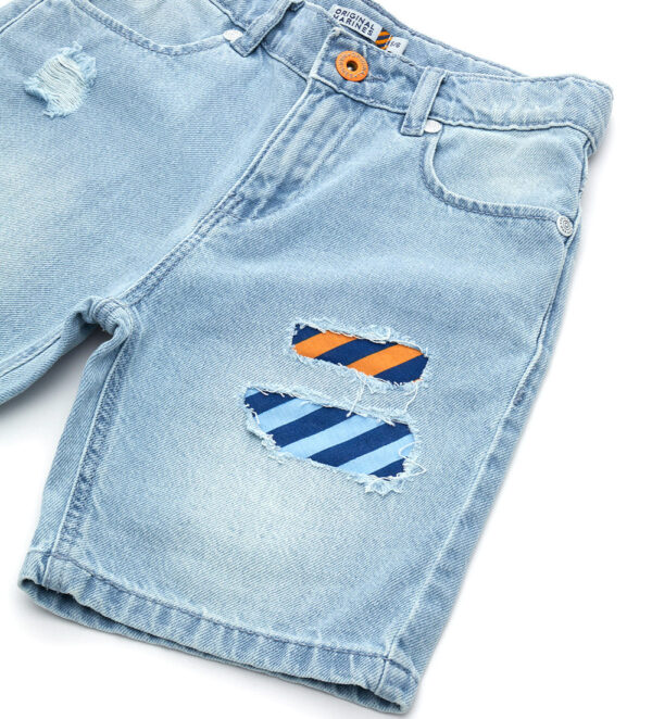 Marine biologist boy denim bermuda 2 – Image 2