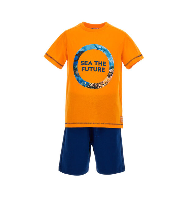 Marine biologist boy t-shirt and bermuda set 1