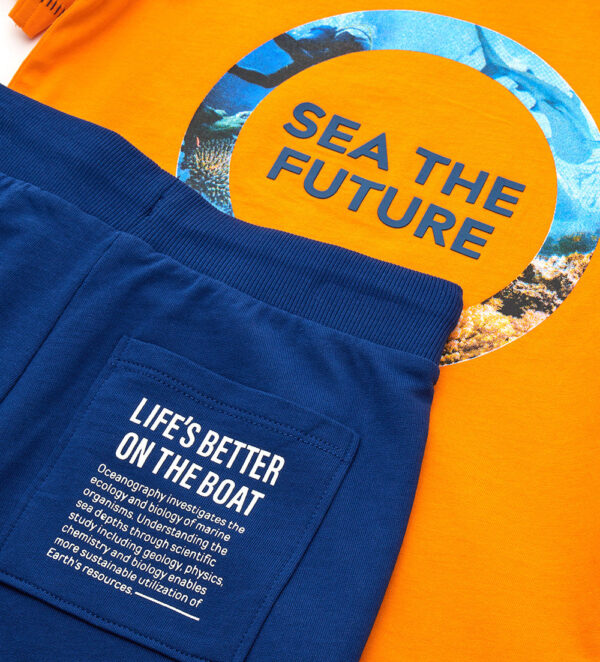 Marine biologist boy t-shirt and bermuda set 1 – Image 2