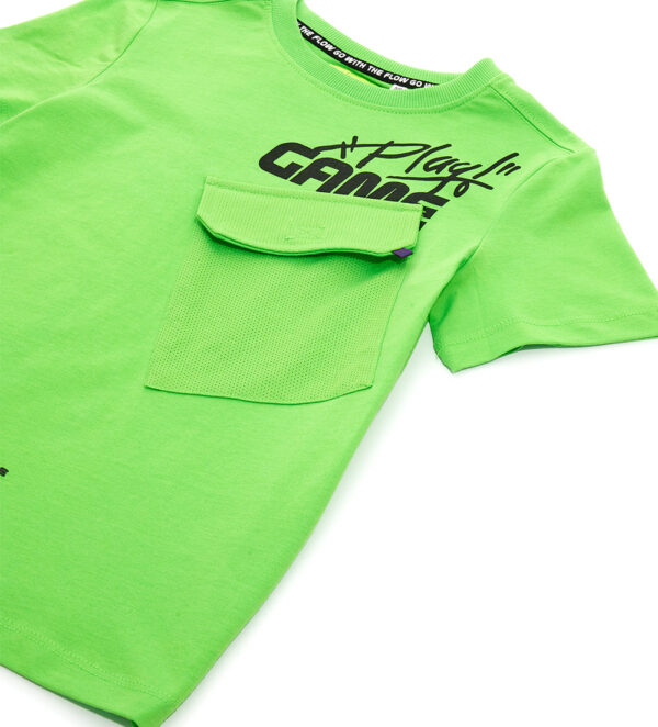 Street sport boy t-shirt with pocket – Image 3