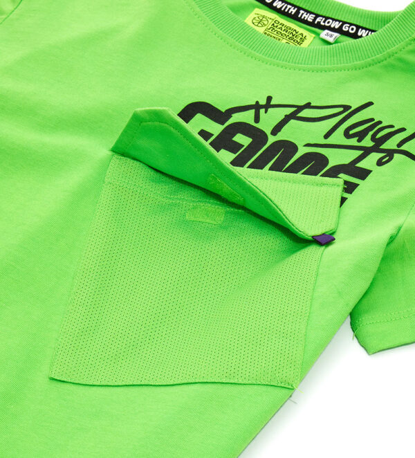 Street sport boy t-shirt with pocket – Image 4