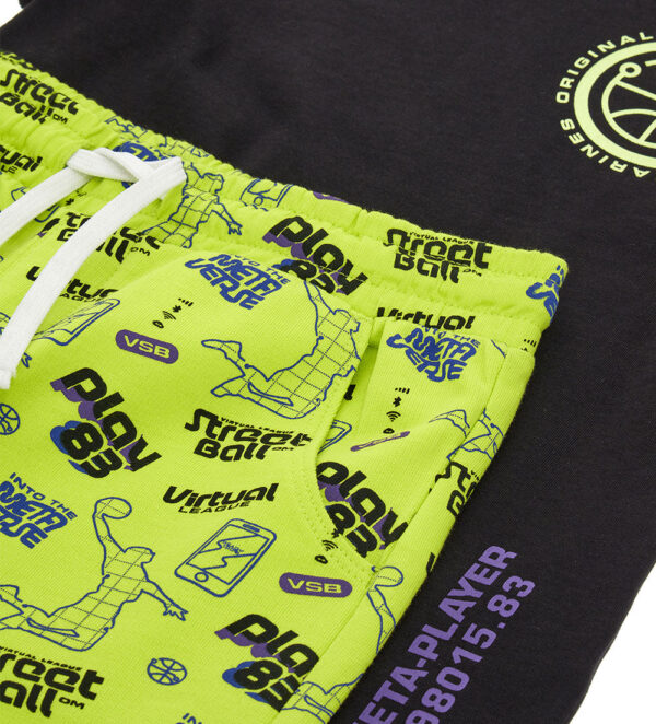 Street sport boy t-shirts and shorts sets 10 – Image 4