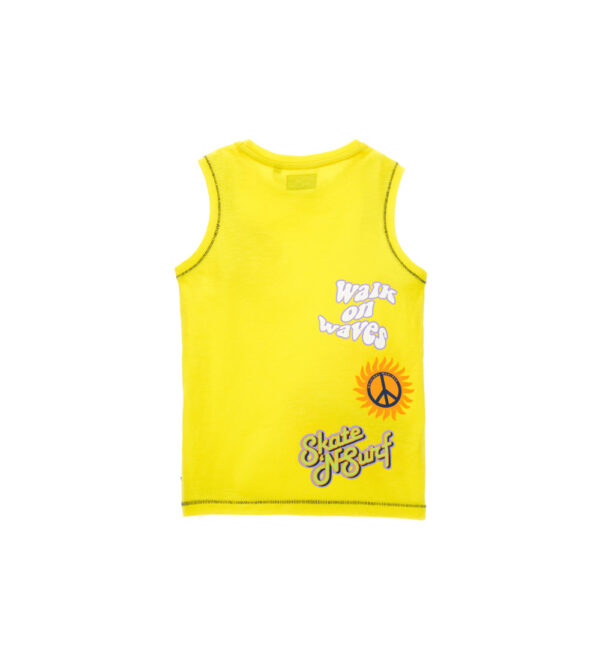 Surf spirit boy tank top with pocket – Image 10
