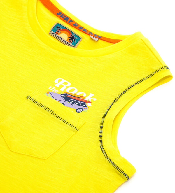 Surf spirit boy tank top with pocket – Image 8
