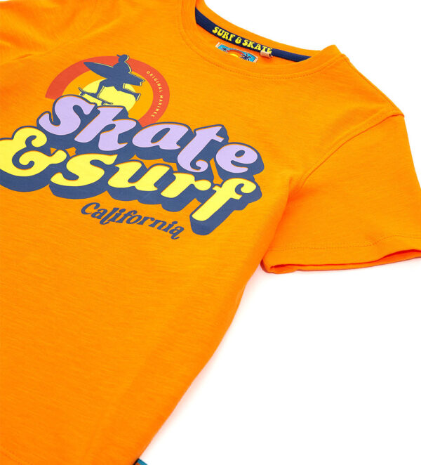 Surf spirit boy t-shirt in slub cotton 1 – Image 3