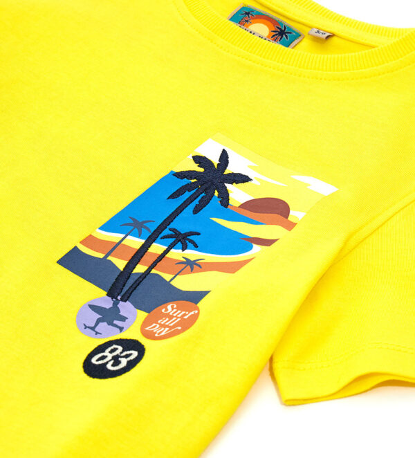 Surf spirit boy t-shirt with embroidery – Image 6