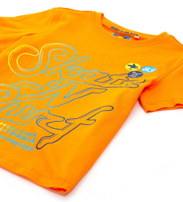 Surf spirit boy t-shirt in slub cotton 2 – Image 4
