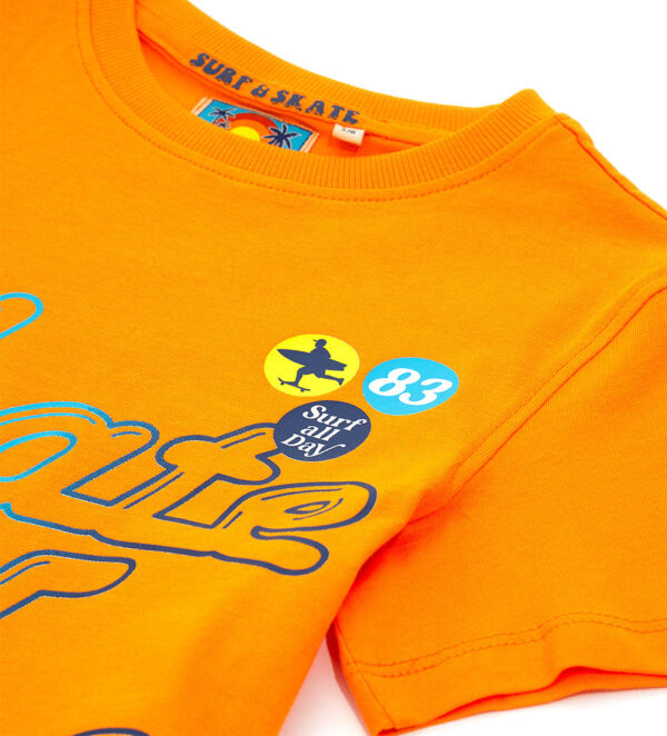 Surf spirit boy t-shirt in slub cotton 2 – Image 2