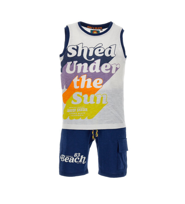 Surf spirit boy tank top and bermuda set 1