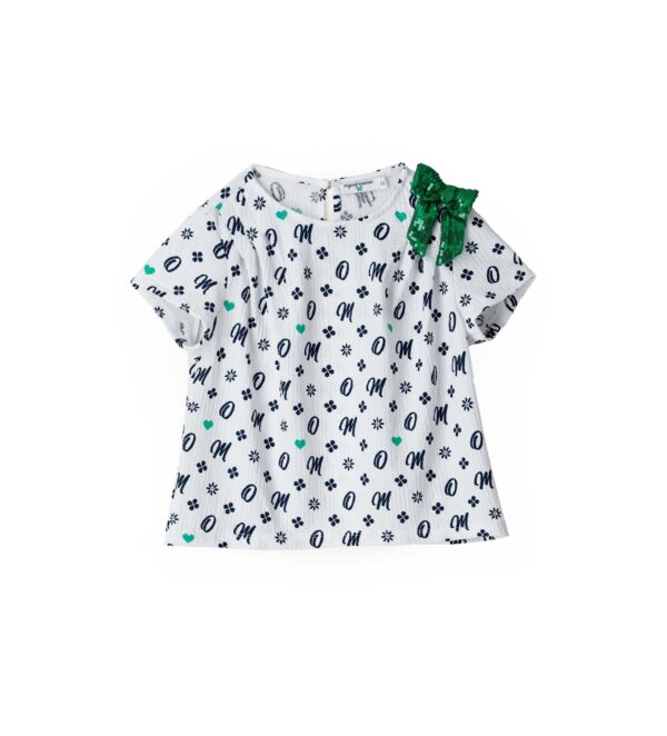Miss Couture Girl Blouse With Bow