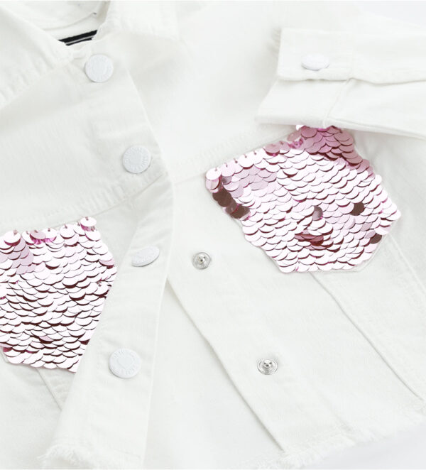Jackets girl jacket with sequins 2 – Image 3