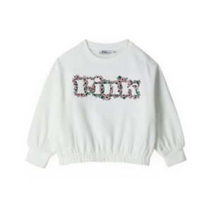 Street Chic Girl Sweatshirt With Embroidery