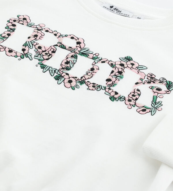 Street Chic Girl Sweatshirt With Embroidery – Image 4