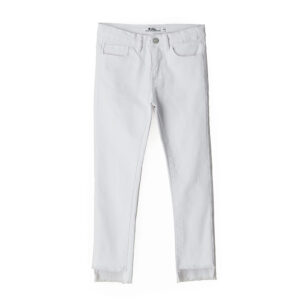 Street chic girl trousers with fringes