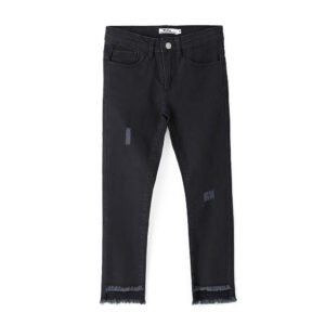 Street Chic Girl Trousers With Fringes