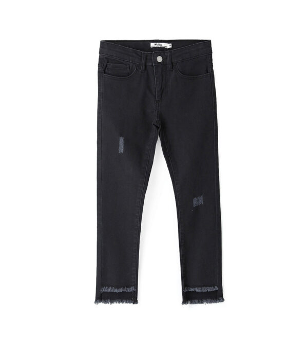Street Chic Girl Trousers With Fringes