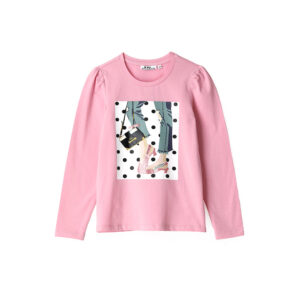Street Chic Girl T-Shirt With Rhinestones