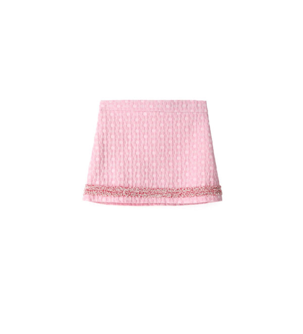 Special Day Girl Mini Skirt With Tweed Effect – Image 2